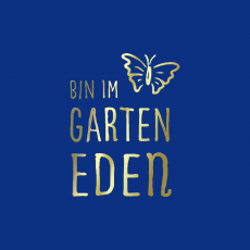 BIN IM GARTEN EDEN Dekor gold