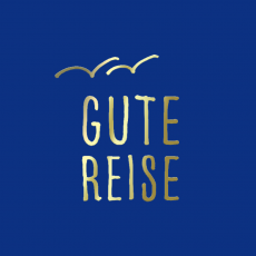 GUTE REISE Dekor gold