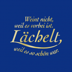 LÄCHELN-B Spruch gold