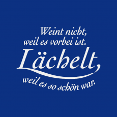 LÄCHELN-B Spruch lichtgrau