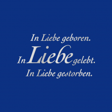 LIEBE-A Spruch silber