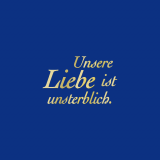 UNSTERBLICH-A Spruch gold