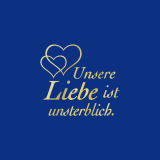 UNSTERBLICH-B Spruch gold